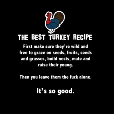 The Best Turkey Recipe - Womens Maple Organic Tee Design