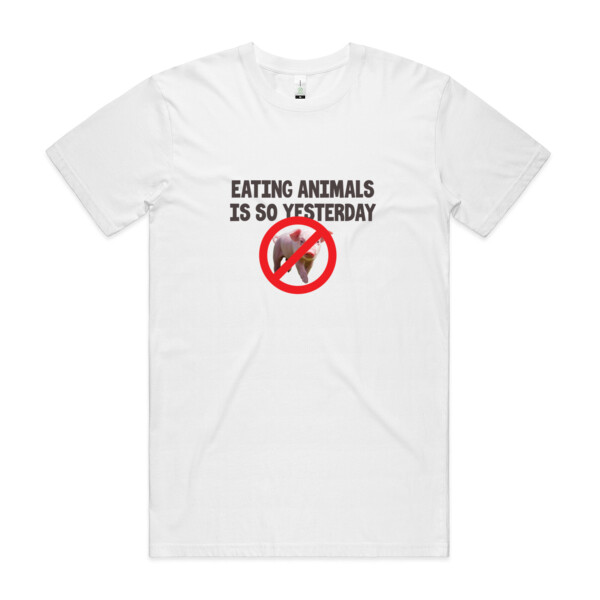 Eating animals is so yesterday - Mens Staple Organic Tee Thumbnail