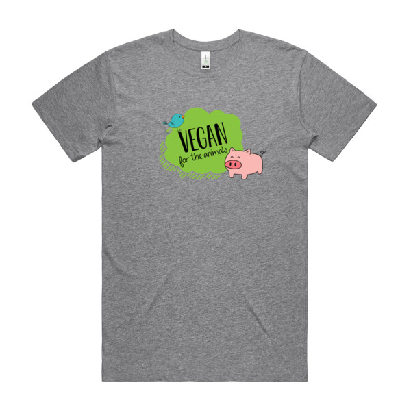Vegan for the animals - Mens Staple Organic Tee Thumbnail